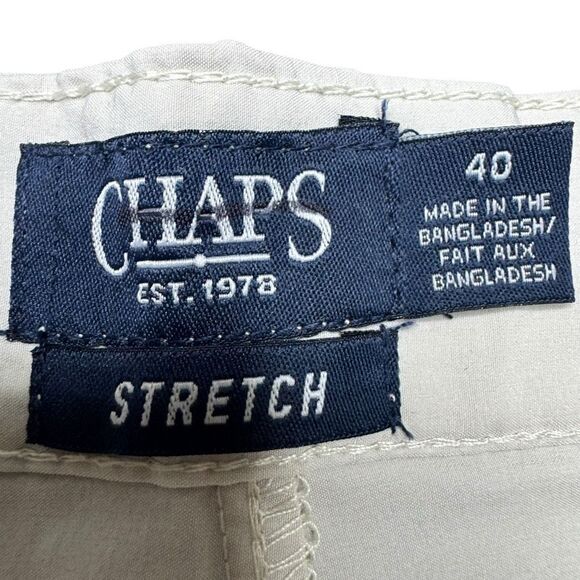 NWT Chaps Performance Mens Short 40x9 Stretch Light Tan Golf - Picture 3 of 6